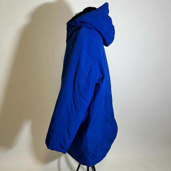 Fleet Street Storm Weight Puffer Coat Cobalt Blue Womens Plus Size 2X Hooded - Picture 6 of 13